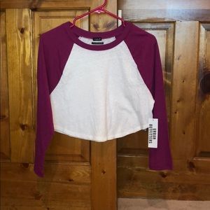 Out From Under Cropped Baseball Tee